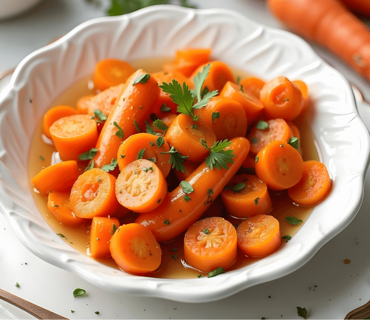 Yogurt & Turmeric-Honey Glazed Carrots